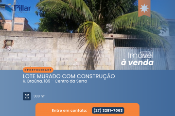 Terreno de 300m² no Centro da Serra