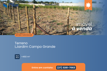Terreno amplo em condomínio fechado na Praia Grande – Fundão/ES | 460m²